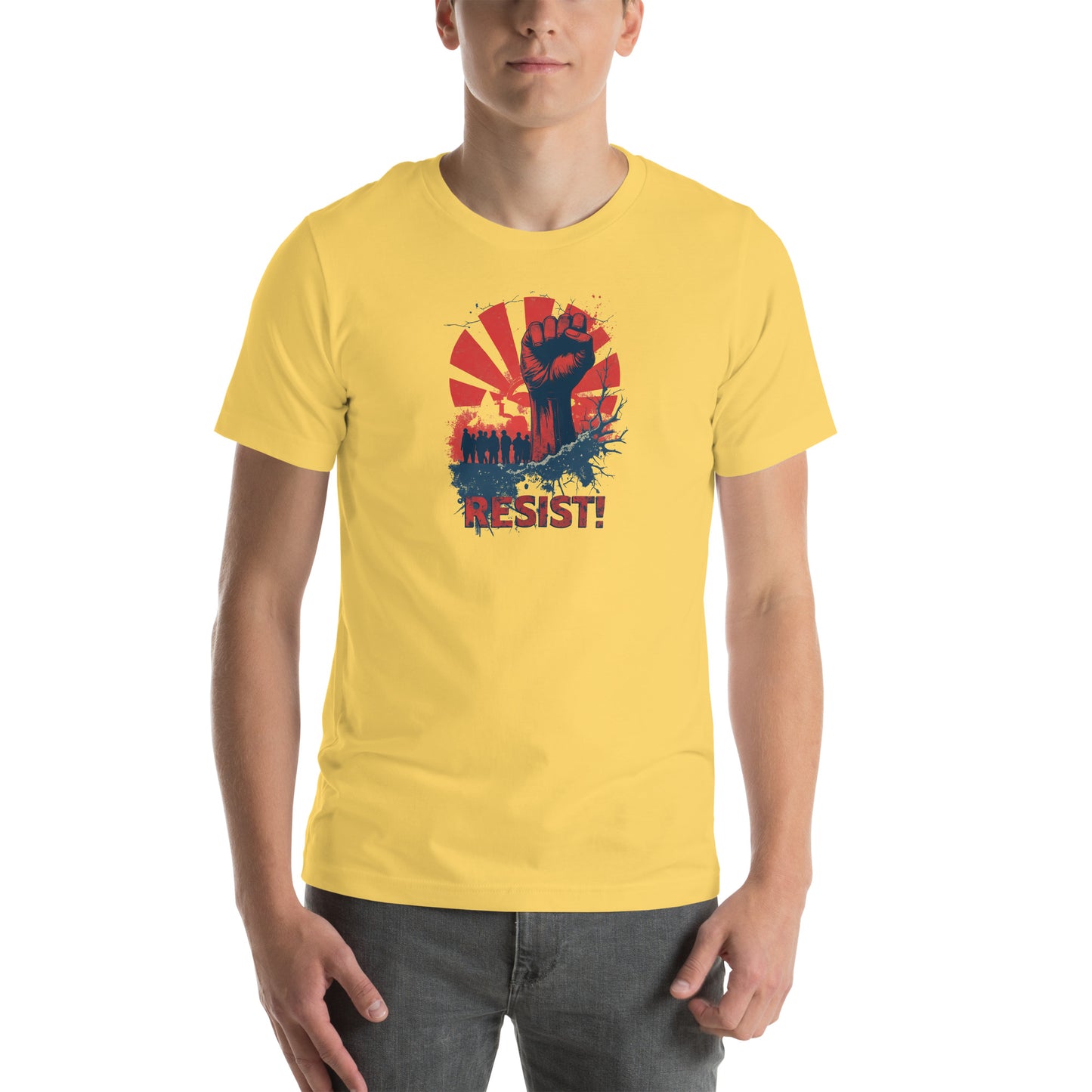 Galactic Rebellion Graphic T-Shirt Yellow