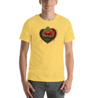 Portuguese Heart of Viana Graphic T-Shirt Yellow