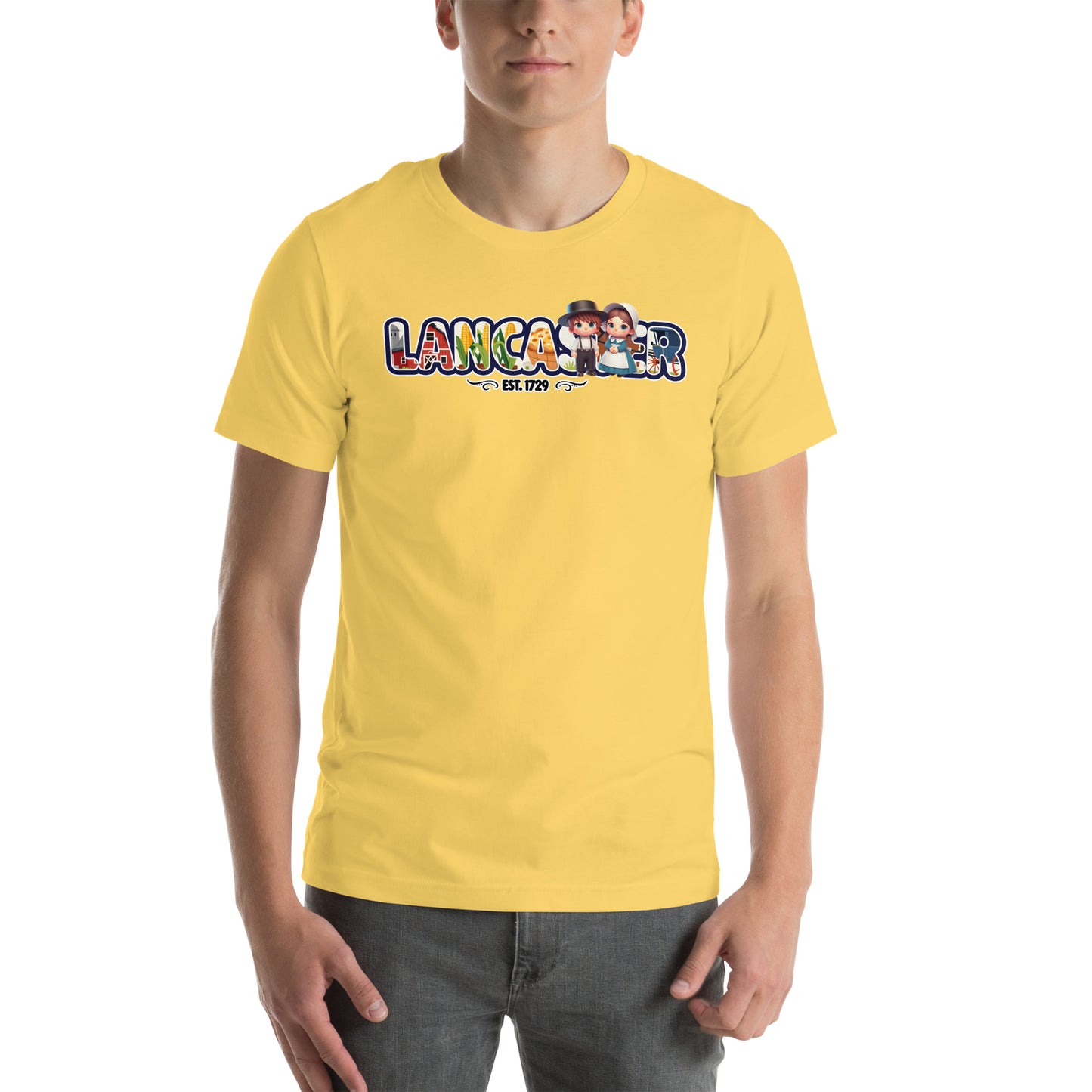 Lancaster Charm Graphic T-Shirt Yellow